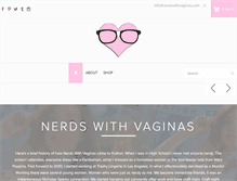 Tablet Screenshot of nerdswithvaginas.com